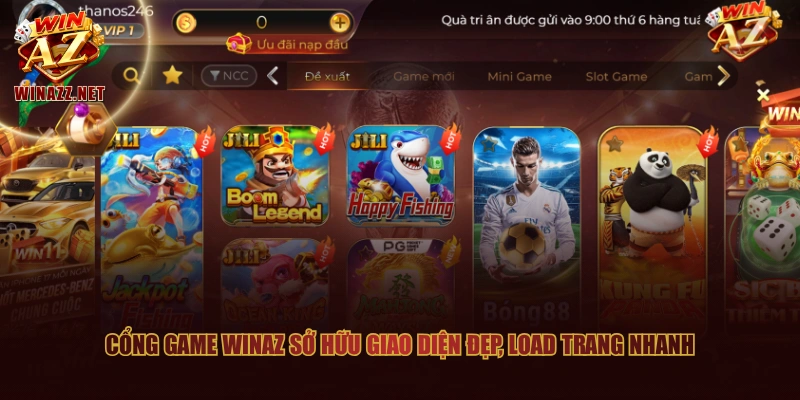 WinAZ ⚡️ Link Trang Chủ WinAZ.com #1 | Nạp Đầu +8.888.888 19 Cổng game WinAZ sở hữu giao diện đẹp, load trang nhanh