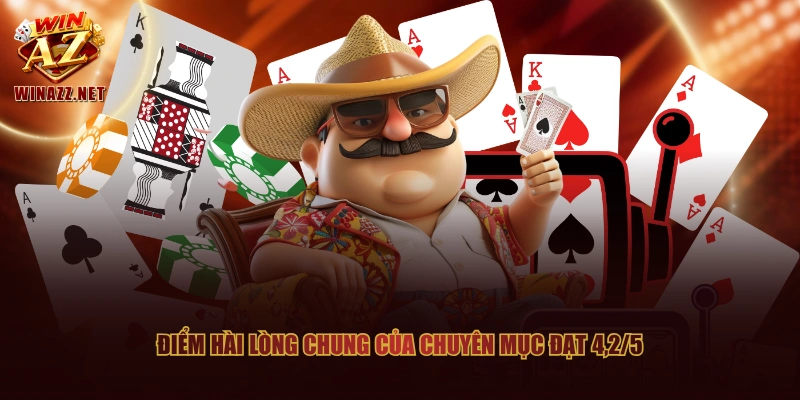 Game Bài WinAZ - Luật Chơi Đơn Giản, Nhận Thưởng Dễ Dàng 3 Điểm hài lòng chung của chuyên mục đạt 4,2/5